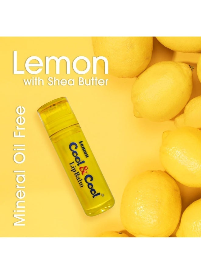 Cool & Cool Lemon Lip Balm - Intense Nutrition, Bees Wax, Vitamin-E, Shea Butter, Mineral Oil Free, Made In Germany - 4.6g - Image 3